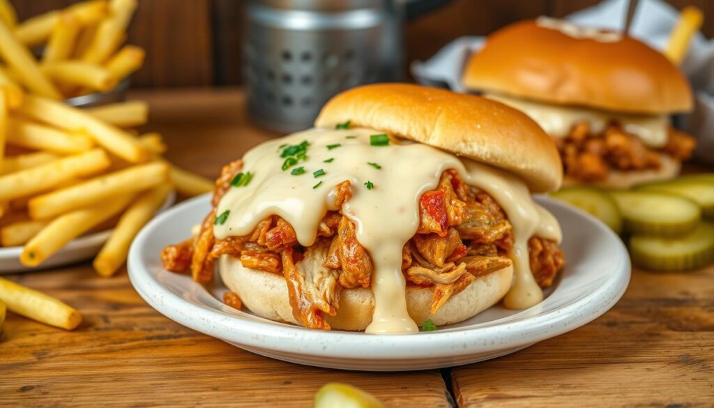 cheesy chicken sloppy joes