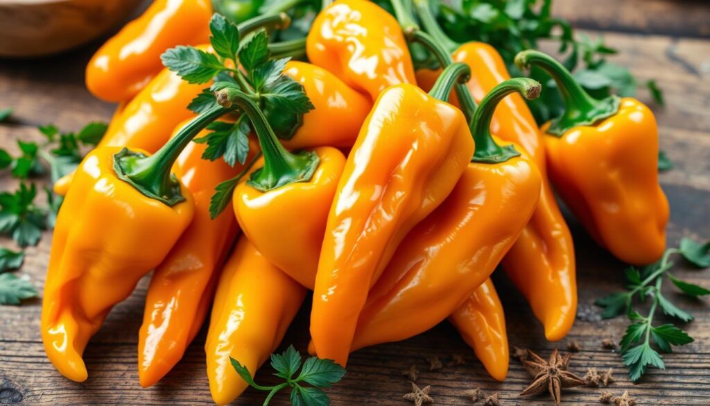 Aji Amarillo peppers