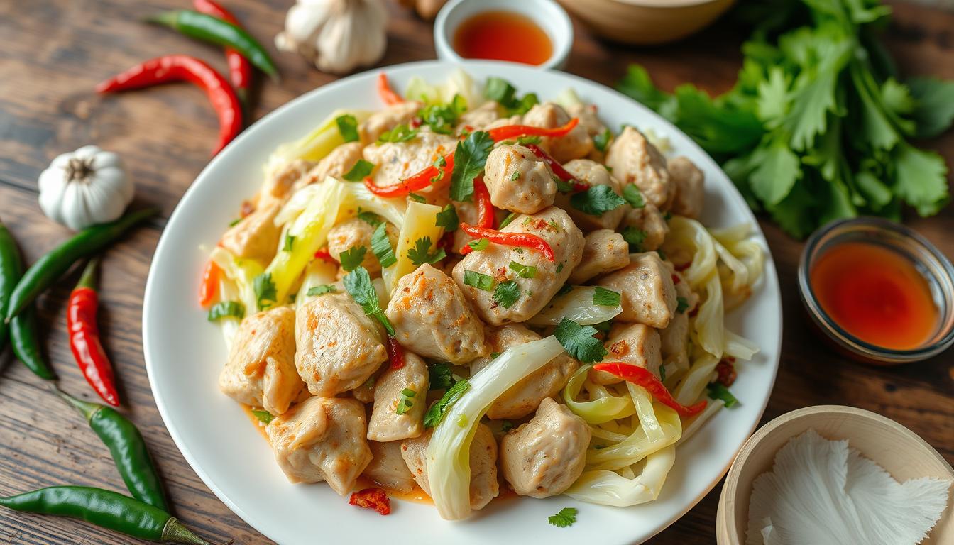 hmong cabbage and chicken recipe